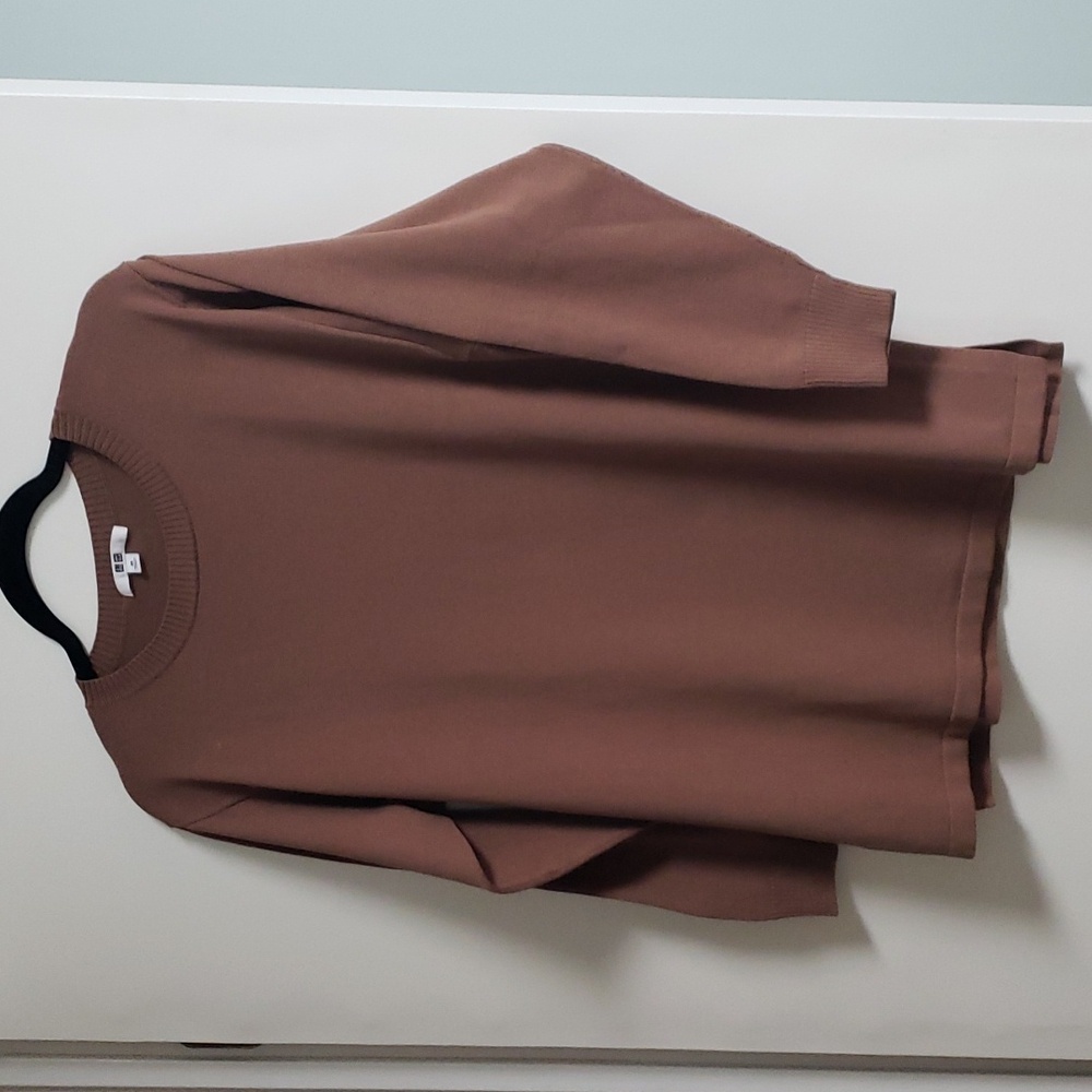 Uniqlo XS tunic top - brown